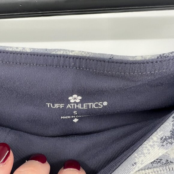 Tuff Athletics Gray Blue Geometric Leggings Women's Small - Picture 2 of 3